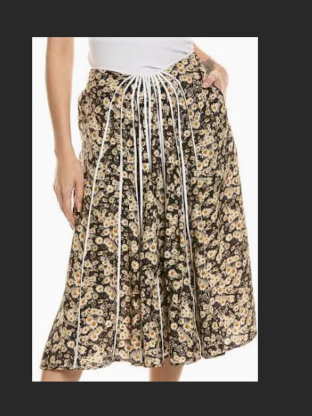 Stella McCartney silk pleated skirt